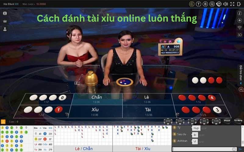 Cách đánh tài xỉu online luôn thắng