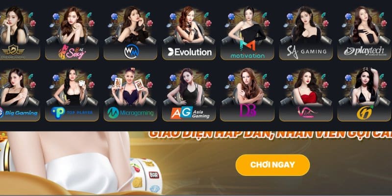 sảnh casino NEW kết hợp với các nhà phát triển game hàng đầu thế giới